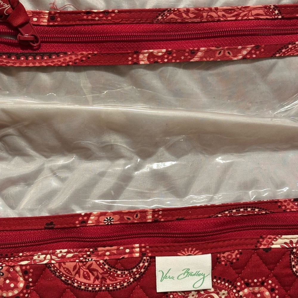 Vera Bradley Paisley Pattern Travel Hanging Folding Toiletry Bag Organizer A23 - Picture 5 of 9